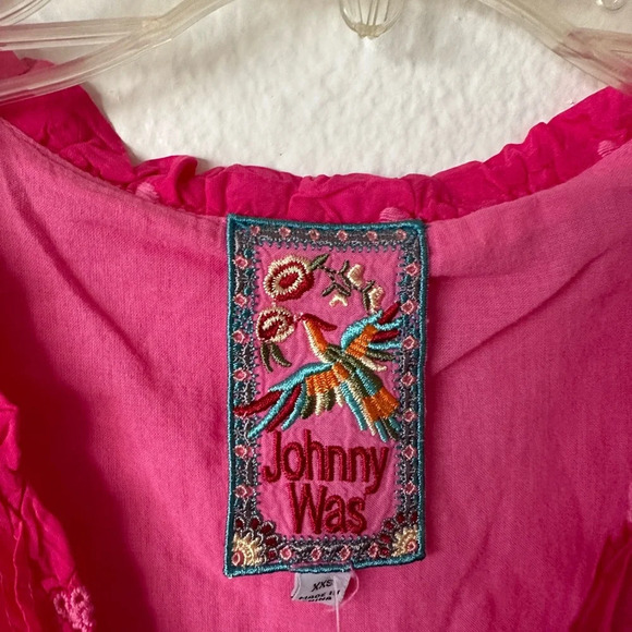 JOHNNY WAS Athena Tunic Pink Eyelet Top BNWT - Picture 4 of 11